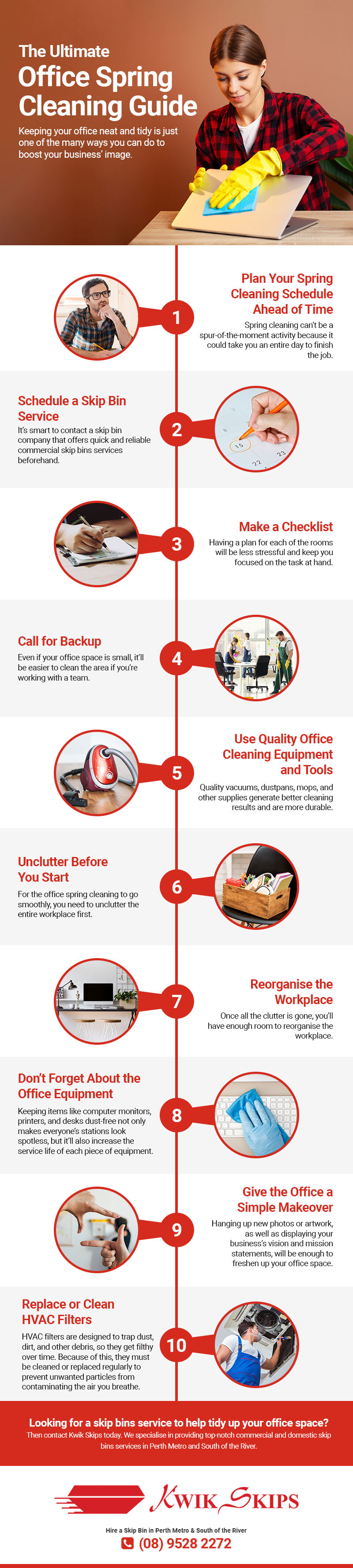 The Ultimate 2020 Office Spring Cleaning Guide | Kwik Skips