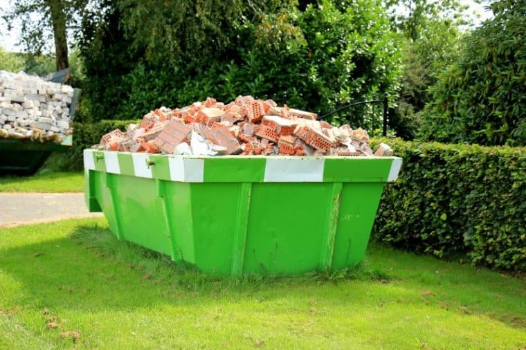dispose of building waste